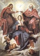 VELAZQUEZ, Diego Rodriguez de Silva y Virgin Mary wearing the coronet oil painting